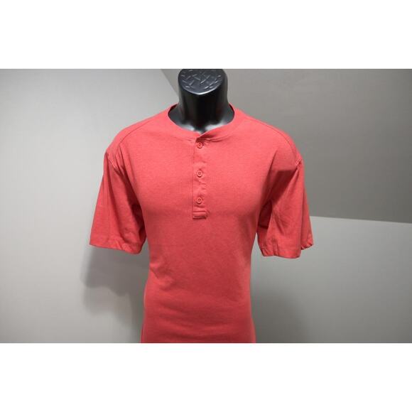 Duluth Trading Co. Henley Tee Shirt Longtail Front Pocket Red Mens Sz Medium - Picture 2 of 6